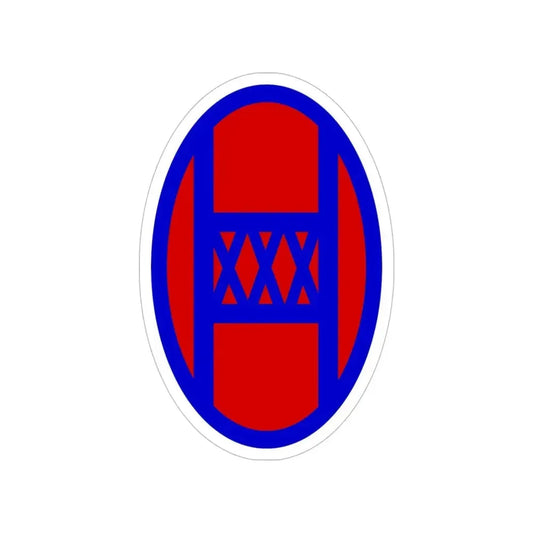 30th Infantry Division SSI (U.S. Army) Transparent STICKER Die-Cut Vinyl Decal 6 Inch - The Sticker Space