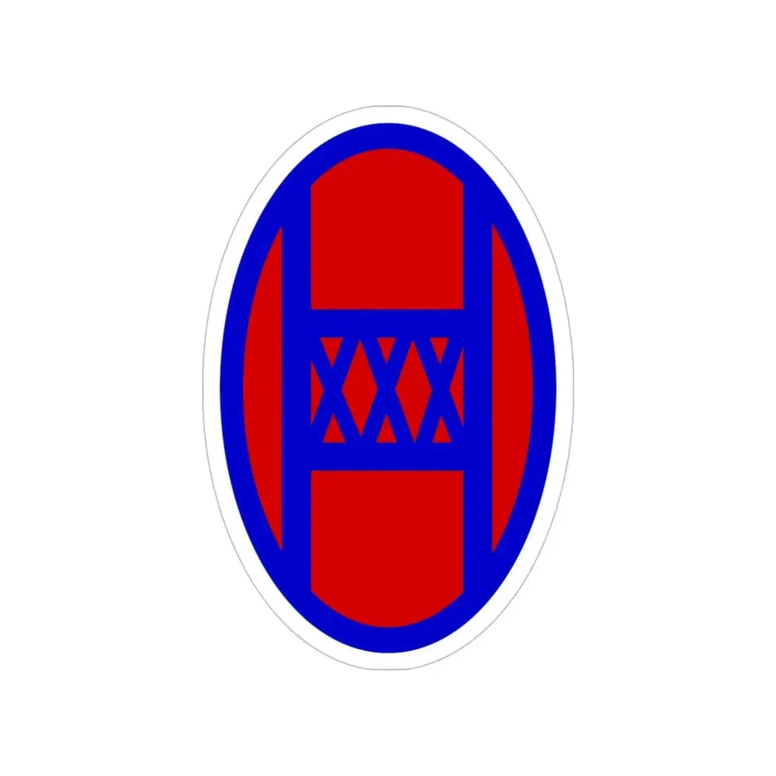 30th Infantry Division SSI (U.S. Army) Transparent STICKER Die-Cut Vinyl Decal - The Sticker Space