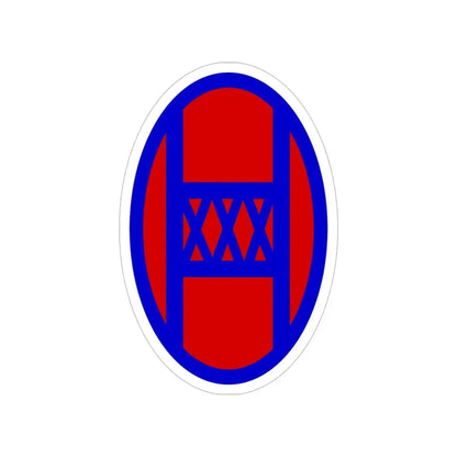 30th Infantry Division SSI (U.S. Army) Transparent STICKER Die-Cut Vinyl Decal - The Sticker Space
