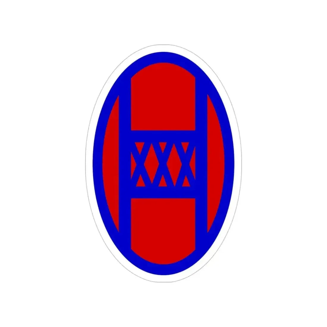 30th Infantry Division SSI (U.S. Army) Transparent STICKER Die-Cut Vinyl Decal - The Sticker Space