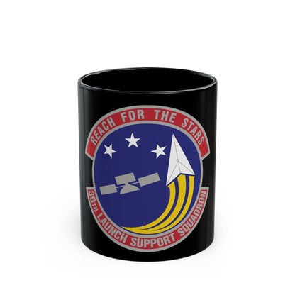 30th Launch Support Squadron (U.S. Air Force) Black Coffee Mug-11oz-The Sticker Space