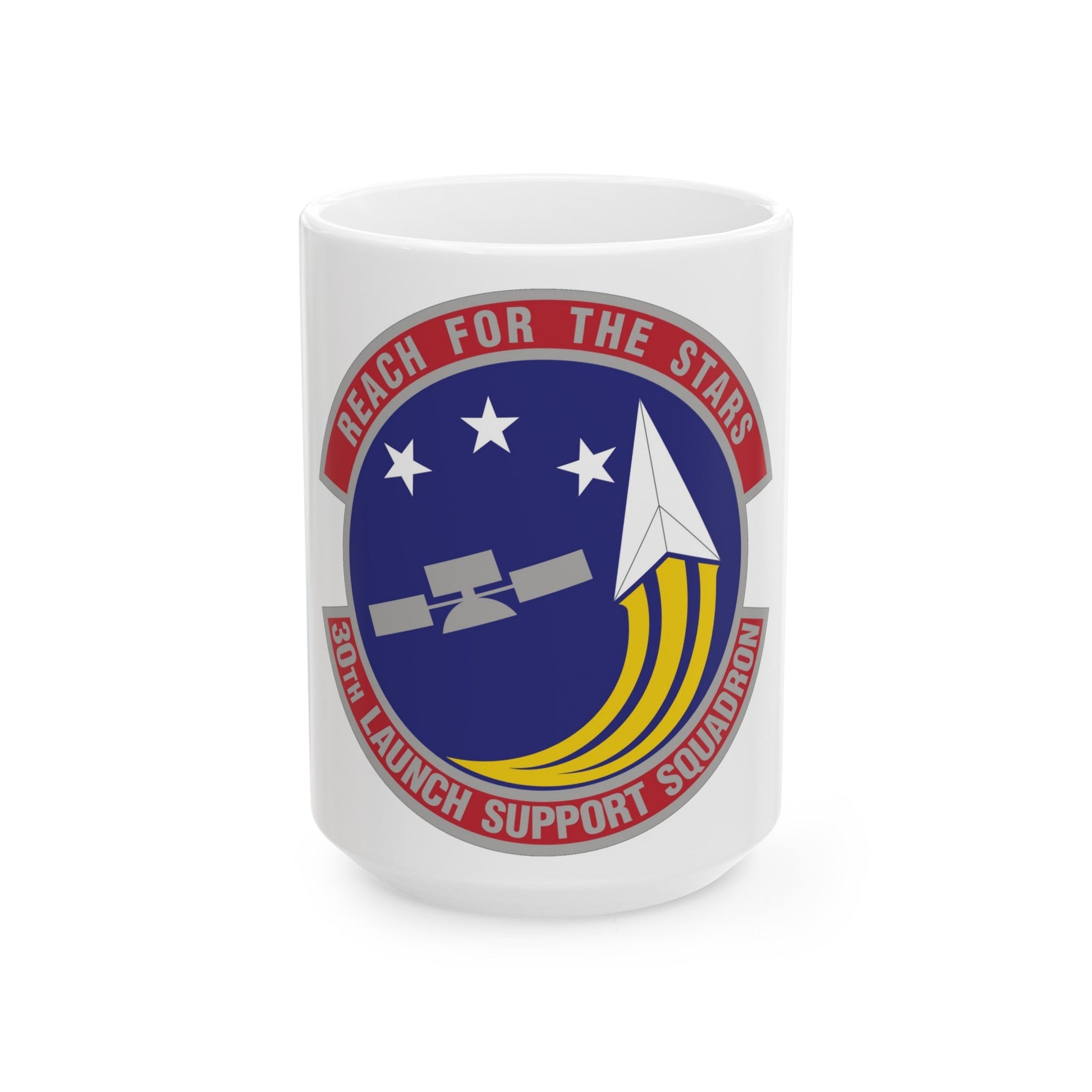 30th Launch Support Squadron (U.S. Air Force) White Coffee Mug-15oz-The Sticker Space