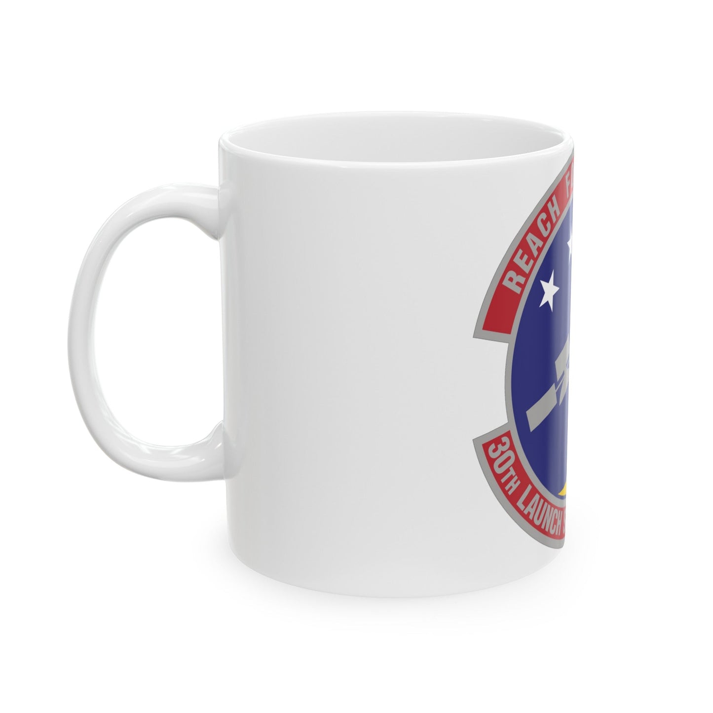 30th Launch Support Squadron (U.S. Air Force) White Coffee Mug-The Sticker Space