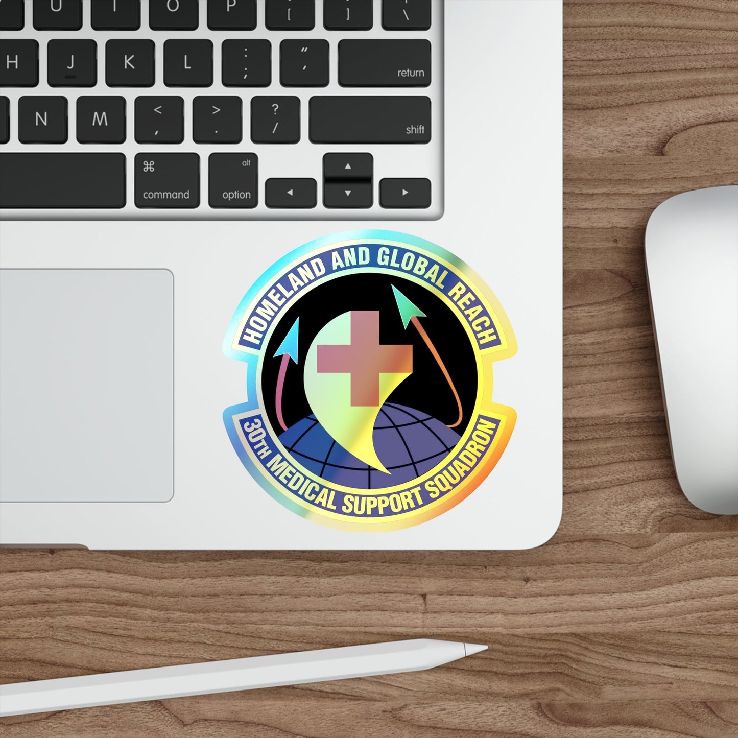 30th Medical Support Squadron (U.S. Air Force) Holographic STICKER Die-Cut Vinyl Decal-The Sticker Space