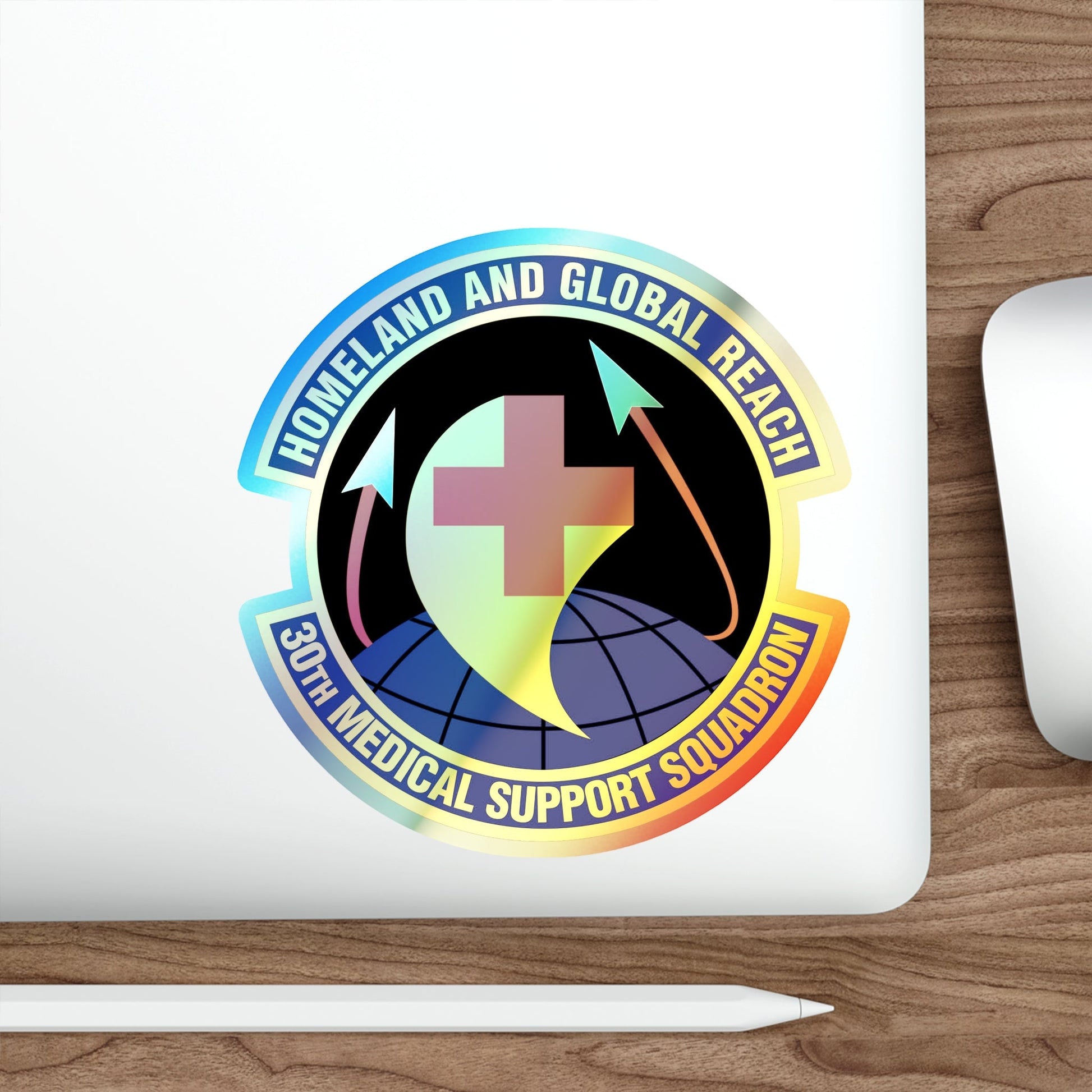 30th Medical Support Squadron (U.S. Air Force) Holographic STICKER Die-Cut Vinyl Decal-The Sticker Space