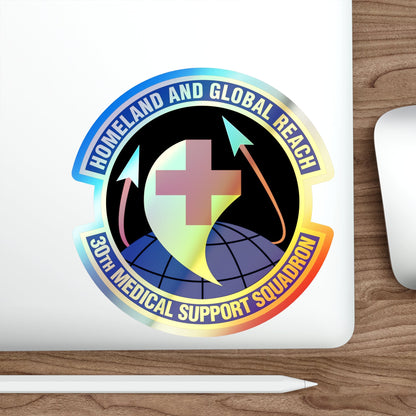 30th Medical Support Squadron (U.S. Air Force) Holographic STICKER Die-Cut Vinyl Decal-The Sticker Space