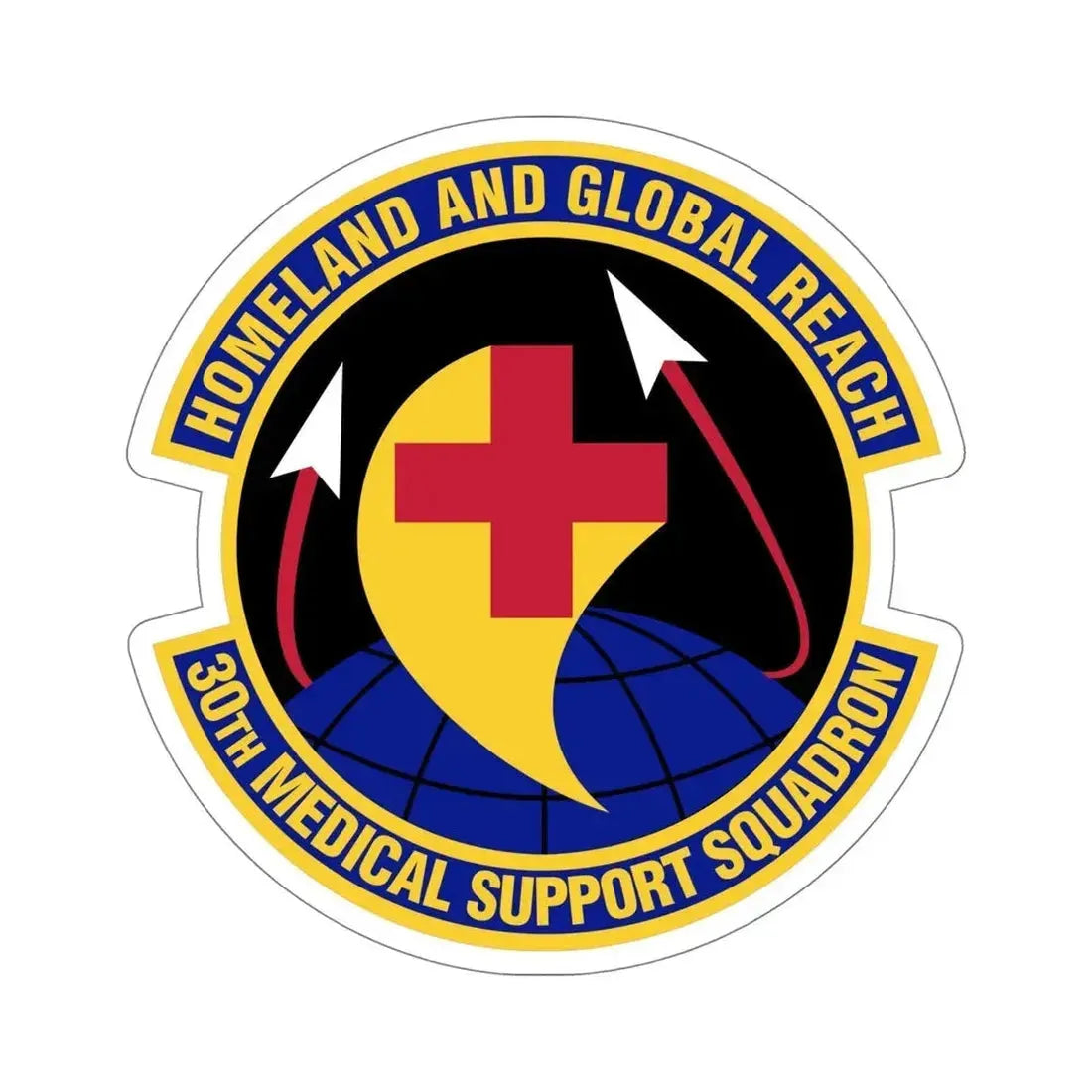 30th Medical Support Squadron (U.S. Air Force) STICKER Vinyl Die-Cut Decal - The Sticker Space
