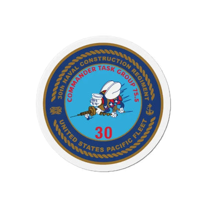 30TH NCR USPACFLT Seabee (U.S. Navy) Refrigerator Magnet - The Sticker Space