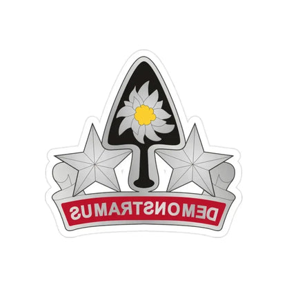 31 Engineer Battalion (U.S. Army) REVERSE PRINT Transparent Die-Cut STICKER 2 Inch Die-Cut Transparent - The Sticker Space