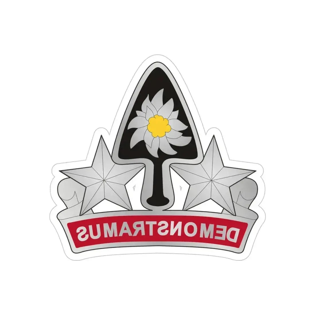 31 Engineer Battalion (U.S. Army) REVERSE PRINT Transparent Die-Cut STICKER 5 Inch Die-Cut Transparent - The Sticker Space