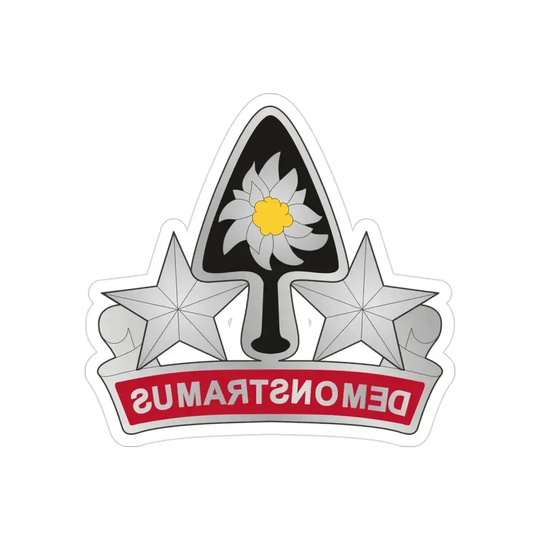 31 Engineer Battalion (U.S. Army) REVERSE PRINT Transparent Die-Cut STICKER - The Sticker Space