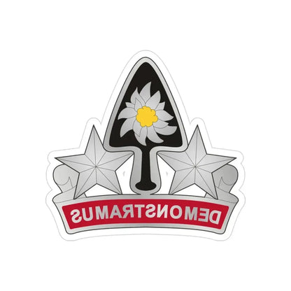 31 Engineer Battalion (U.S. Army) REVERSE PRINT Transparent Die-Cut STICKER - The Sticker Space