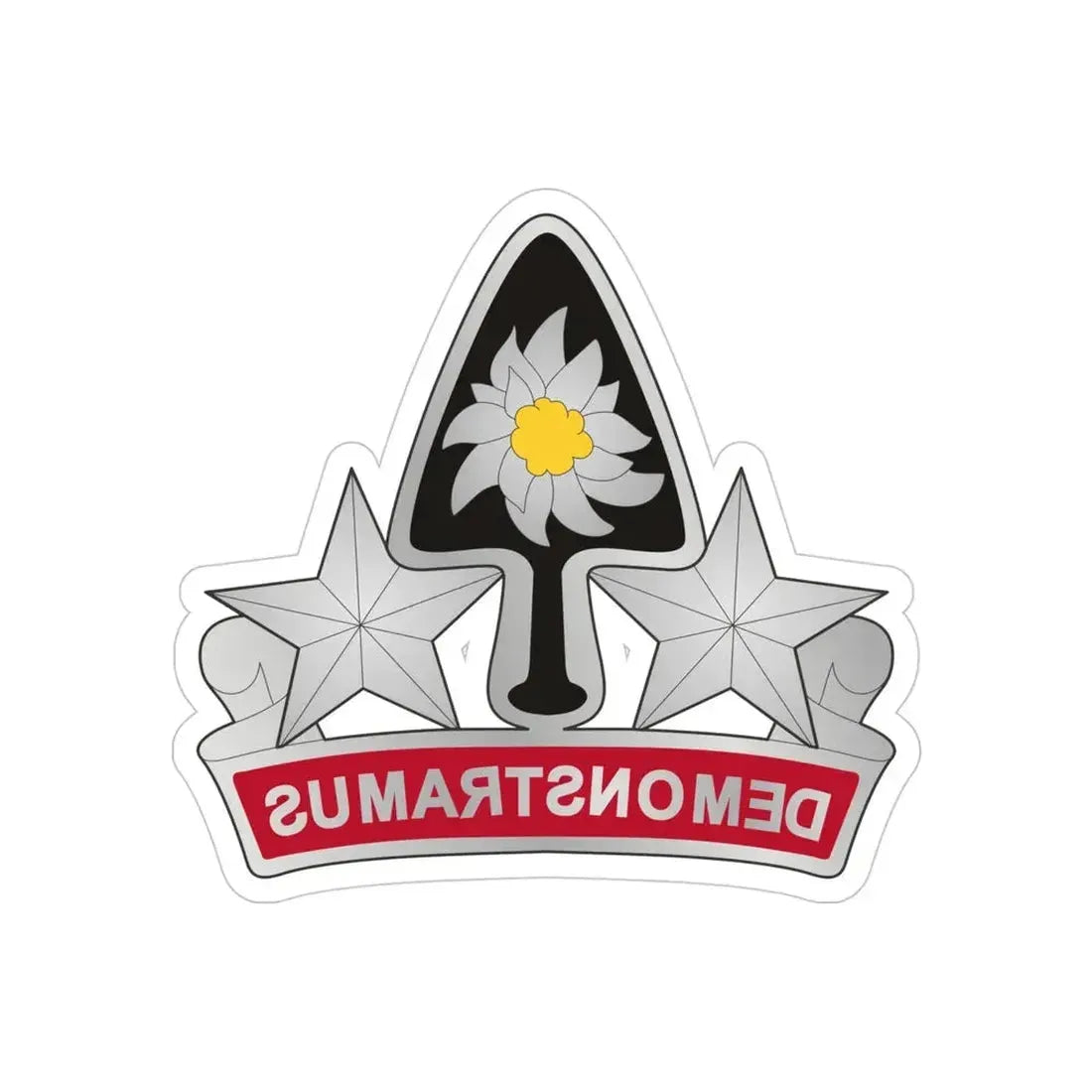 31 Engineer Battalion (U.S. Army) REVERSE PRINT Transparent Die-Cut STICKER - The Sticker Space