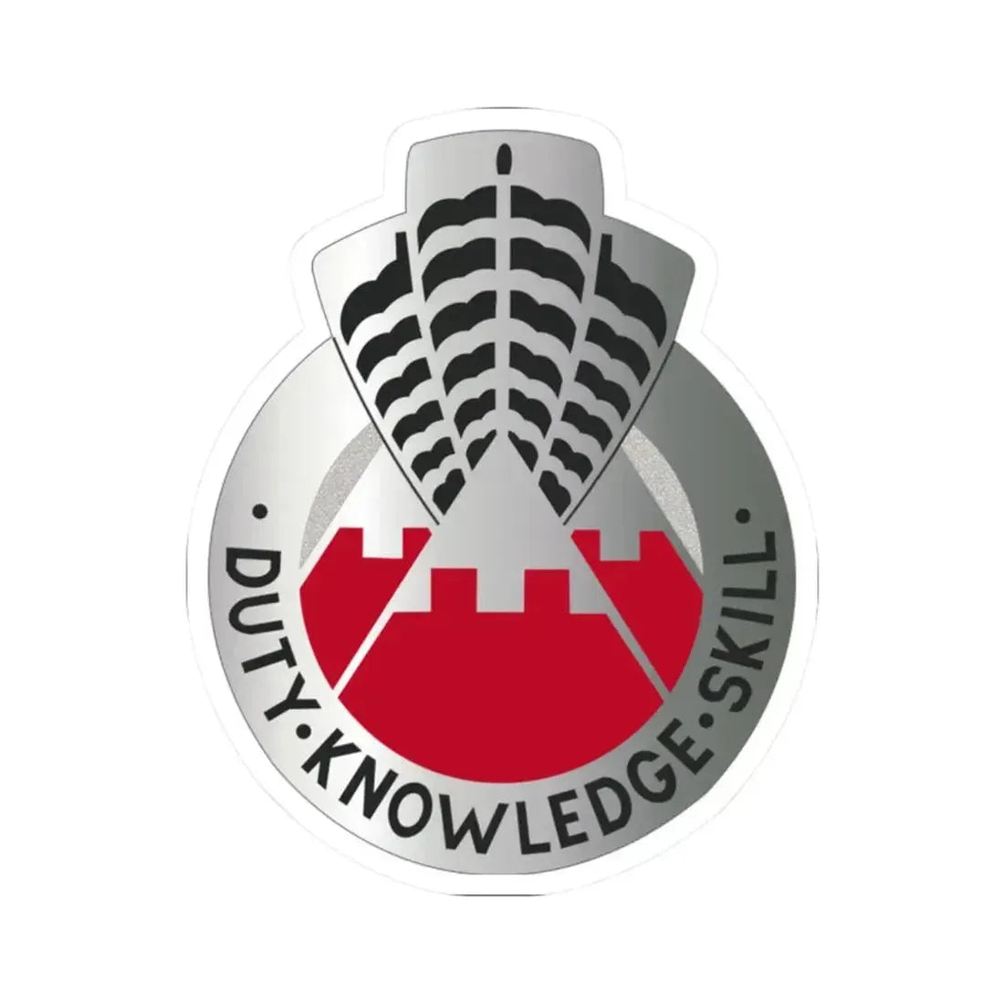 31 Engineer Group (U.S. Army) STICKER Vinyl Kiss-Cut Decal 2 Inch White - The Sticker Space