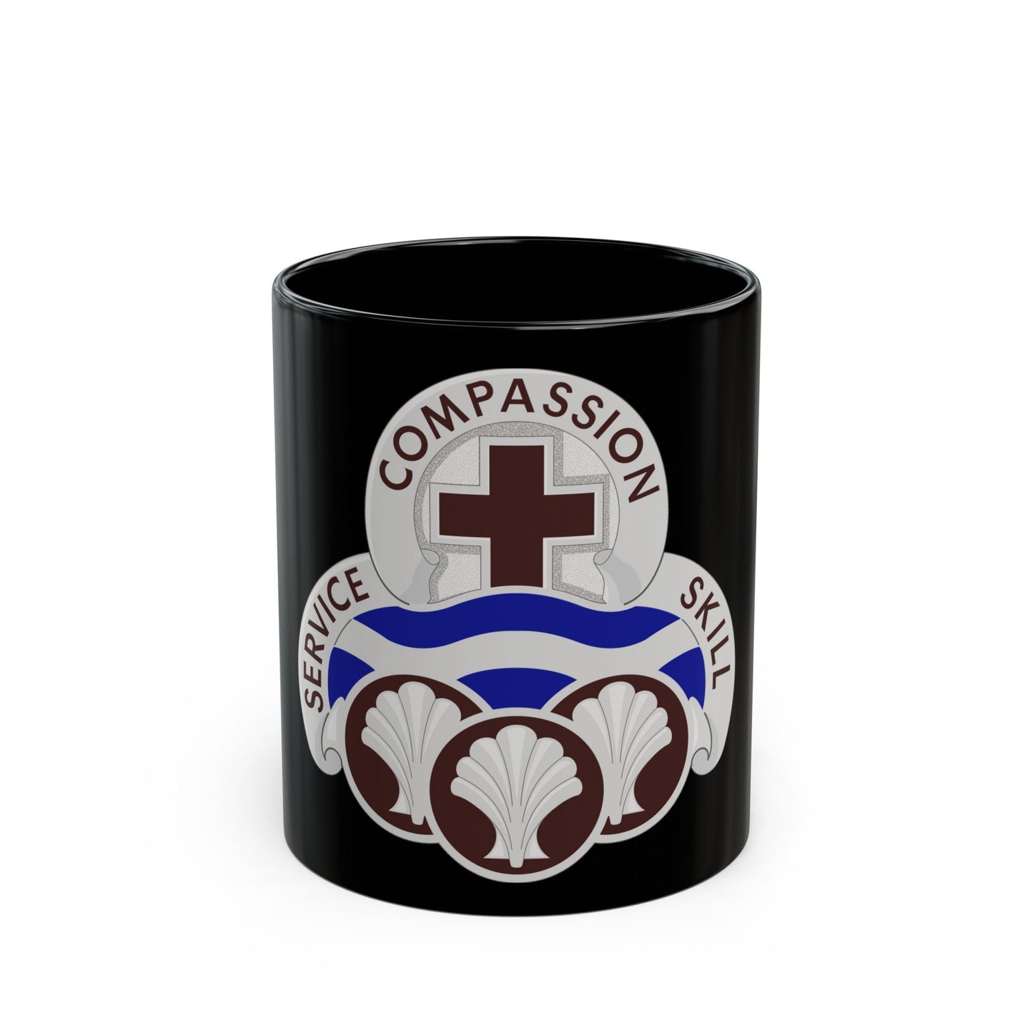 31 Field Hospital (U.S. Army) Black Coffee Mug-11oz-The Sticker Space