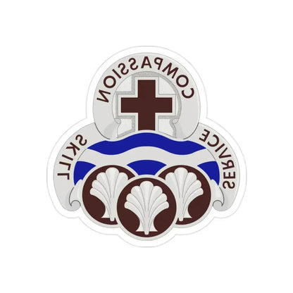 31 Field Hospital (U.S. Army) REVERSE PRINT Transparent Die-Cut STICKER 2 Inch Die-Cut Transparent - The Sticker Space
