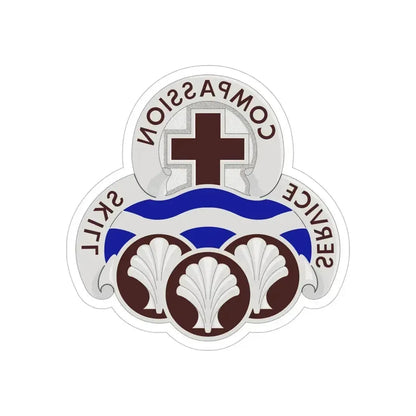 31 Field Hospital (U.S. Army) REVERSE PRINT Transparent Die-Cut STICKER 6 Inch Die-Cut Transparent - The Sticker Space