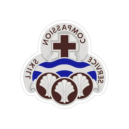 31 Field Hospital (U.S. Army) REVERSE PRINT Transparent Die-Cut STICKER - The Sticker Space