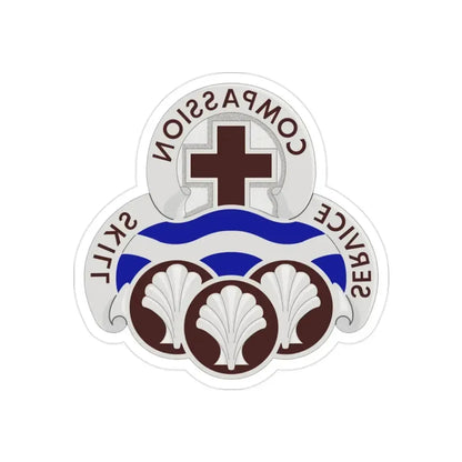 31 Field Hospital (U.S. Army) REVERSE PRINT Transparent Die-Cut STICKER - The Sticker Space