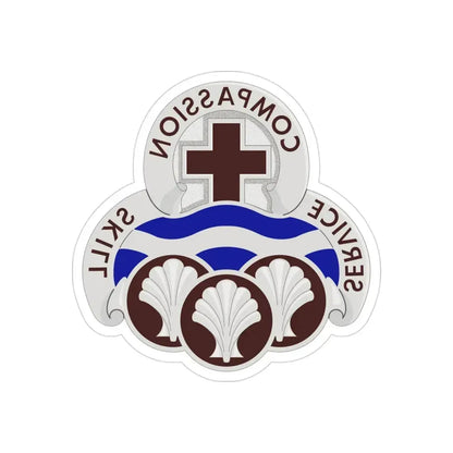 31 Field Hospital (U.S. Army) REVERSE PRINT Transparent Die-Cut STICKER - The Sticker Space