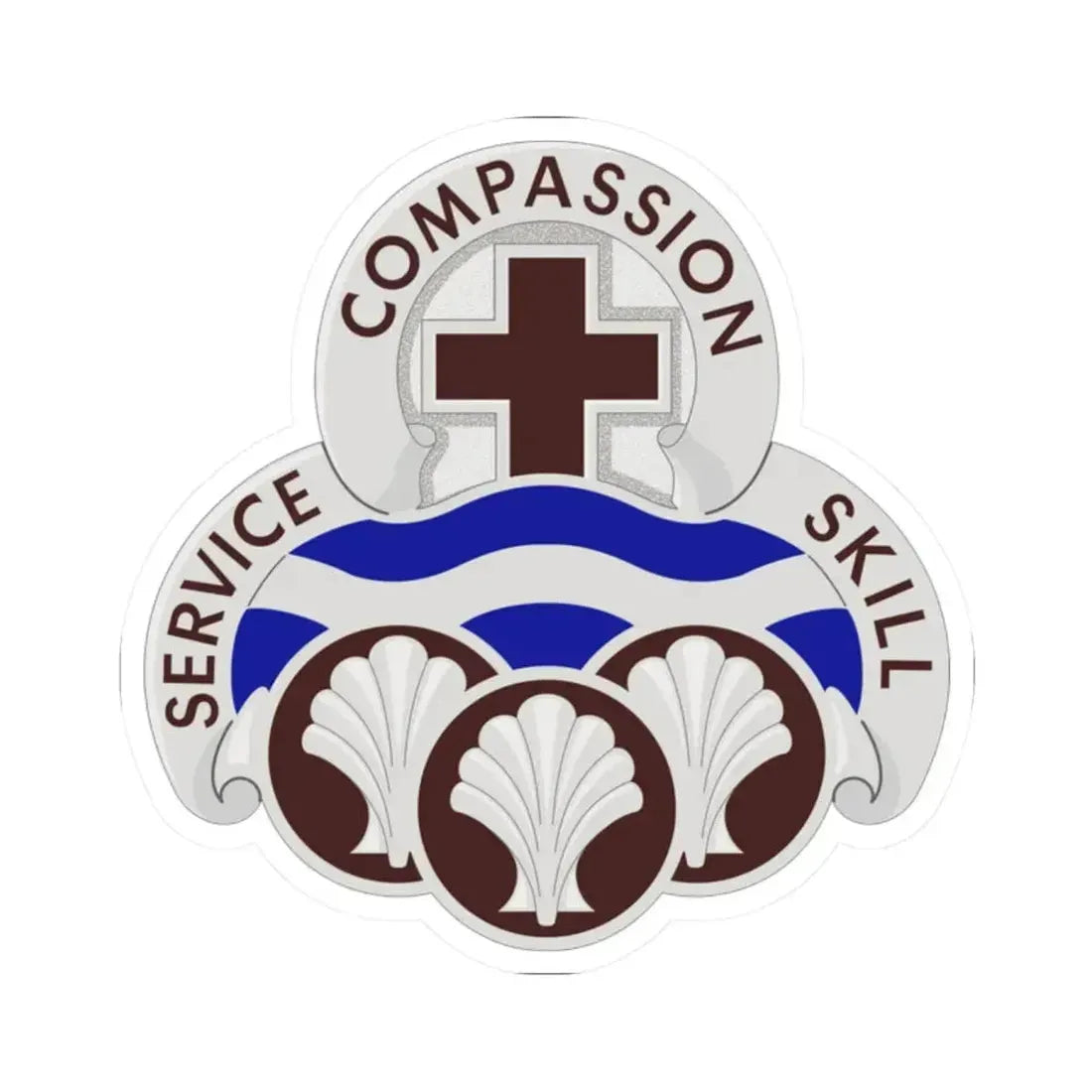 31 Field Hospital (U.S. Army) STICKER Vinyl Kiss-Cut Decal 2 Inch White - The Sticker Space