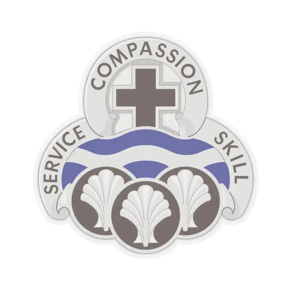 31 Field Hospital (U.S. Army) STICKER Vinyl Kiss-Cut Decal 3 Inch Transparent - The Sticker Space