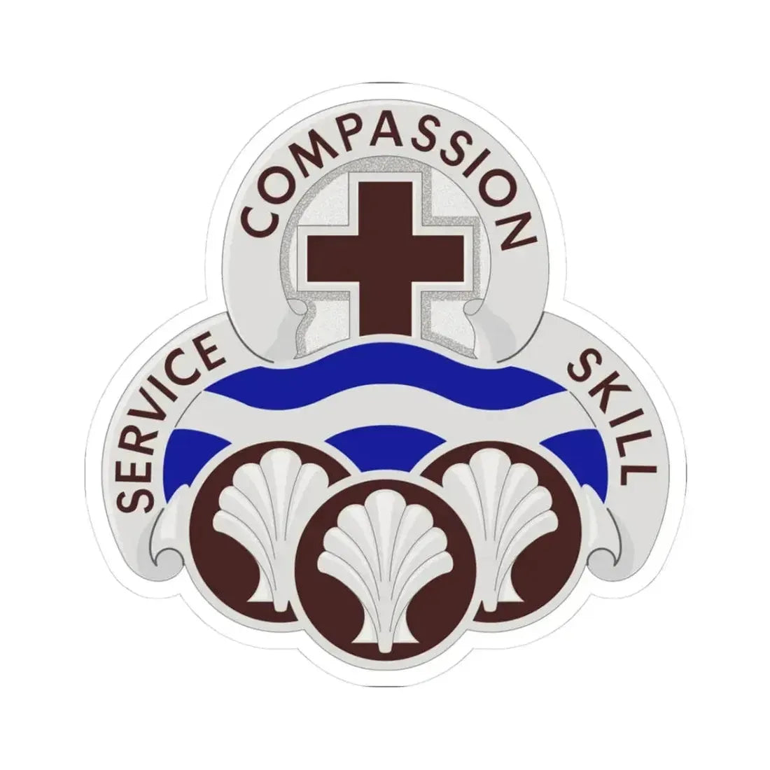 31 Field Hospital (U.S. Army) STICKER Vinyl Kiss-Cut Decal 3 Inch White - The Sticker Space