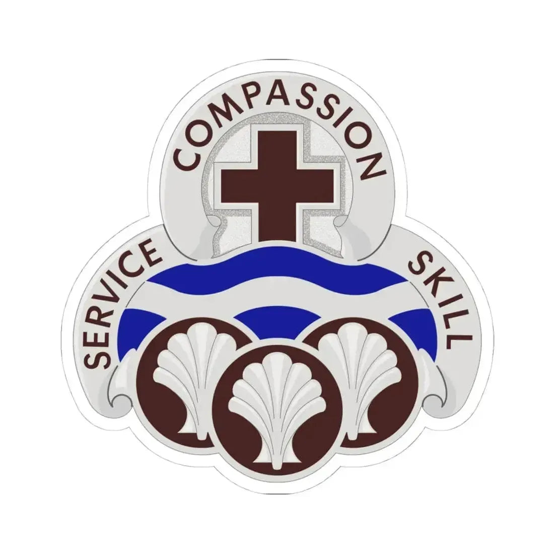 31 Field Hospital (U.S. Army) STICKER Vinyl Kiss-Cut Decal 4 Inch White - The Sticker Space