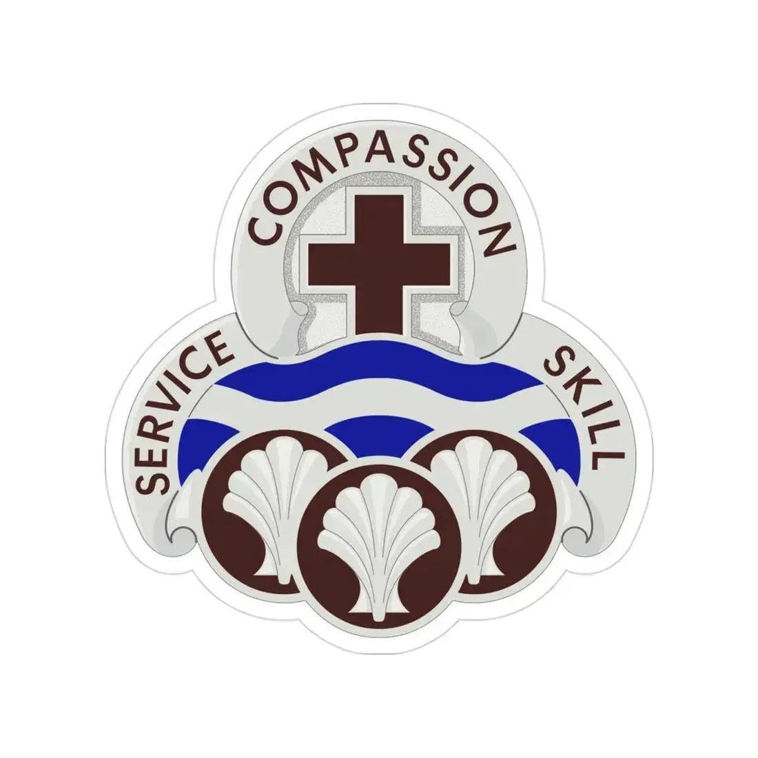 31 Field Hospital (U.S. Army) Transparent STICKER Die-Cut Vinyl Decal 3 Inch - The Sticker Space
