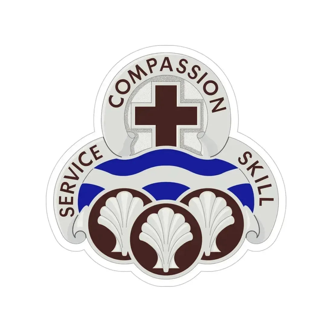 31 Field Hospital (U.S. Army) Transparent STICKER Die-Cut Vinyl Decal 5 Inch - The Sticker Space