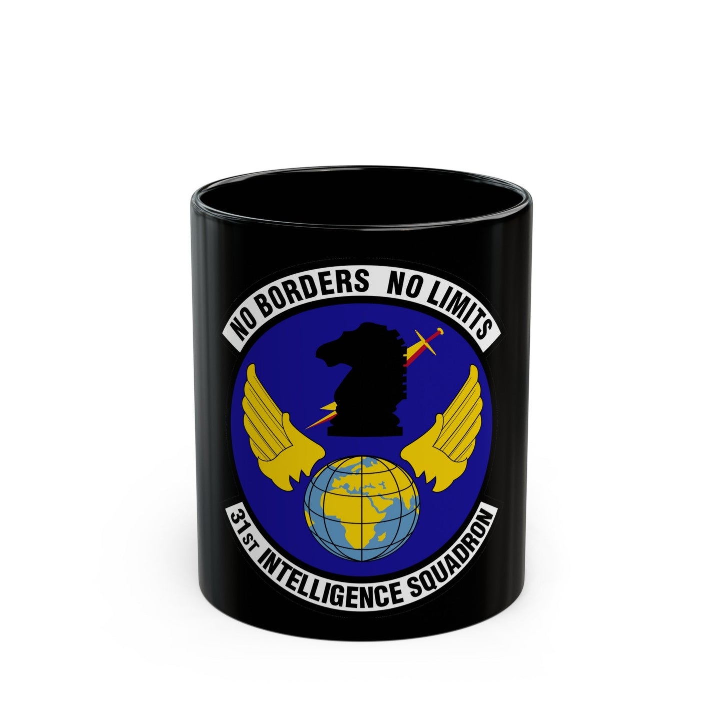 31 Intelligence Squadron ACC (U.S. Air Force) Black Coffee Mug-11oz-The Sticker Space