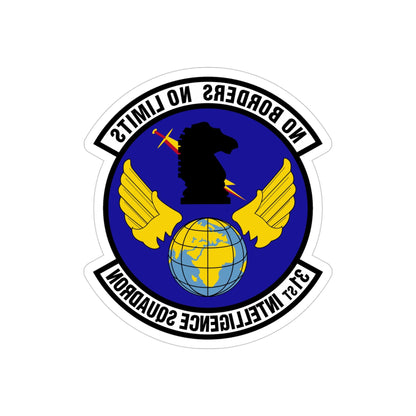 31 Intelligence Squadron ACC (U.S. Air Force) REVERSE PRINT Transparent STICKER-4" × 4"-The Sticker Space