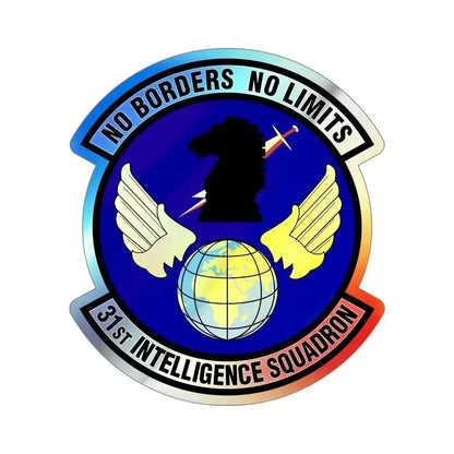 31 Intelligence Squadron ACC (U.S. Air Force) Holographic STICKER Die-Cut Vinyl Decal 5 Inch Holographic - The Sticker Space