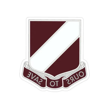 31 Medical Group (U.S. Army) REVERSE PRINT Transparent Die-Cut STICKER 3 Inch Die-Cut Transparent - The Sticker Space