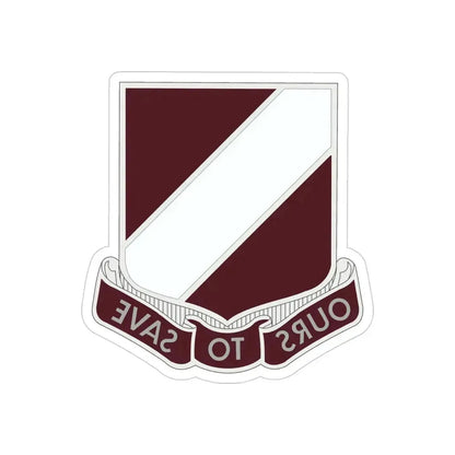 31 Medical Group (U.S. Army) REVERSE PRINT Transparent Die-Cut STICKER 4 Inch Die-Cut Transparent - The Sticker Space