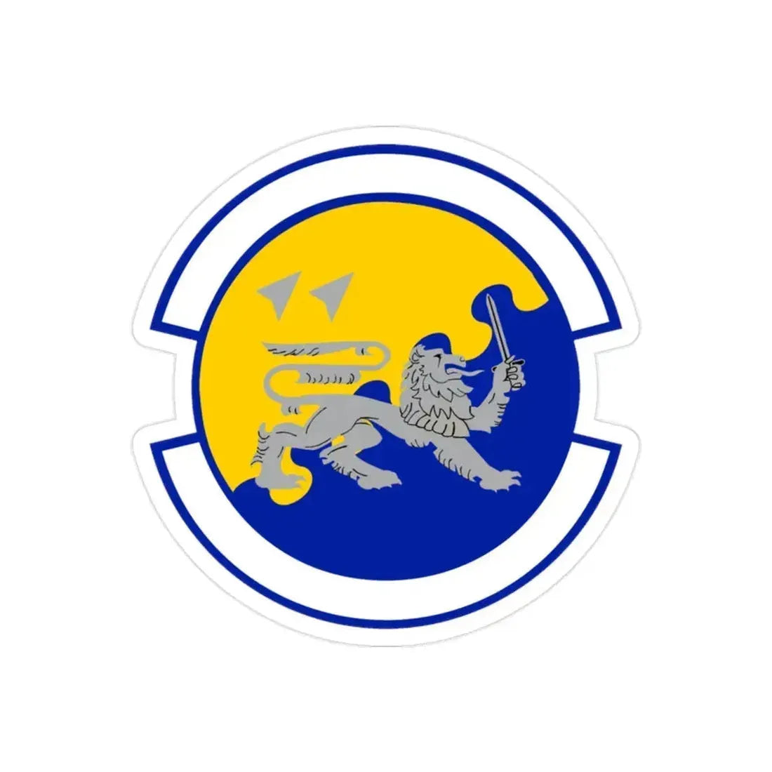 31 Operations Support Squadron USAFE (U.S. Air Force) REVERSE PRINT Transparent Die-Cut STICKER 2 Inch Die-Cut Transparent - The Sticker Space