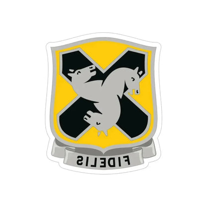 310 Cavalry Regiment (U.S. Army) REVERSE PRINT Transparent Die-Cut STICKER 6 Inch Die-Cut Transparent - The Sticker Space