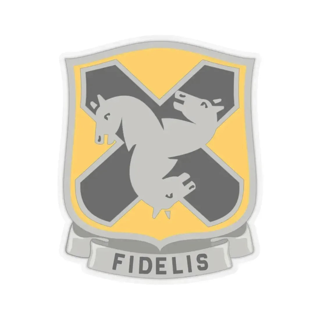 310 Cavalry Regiment (U.S. Army) STICKER Vinyl Kiss-Cut Decal 3 Inch Transparent - The Sticker Space
