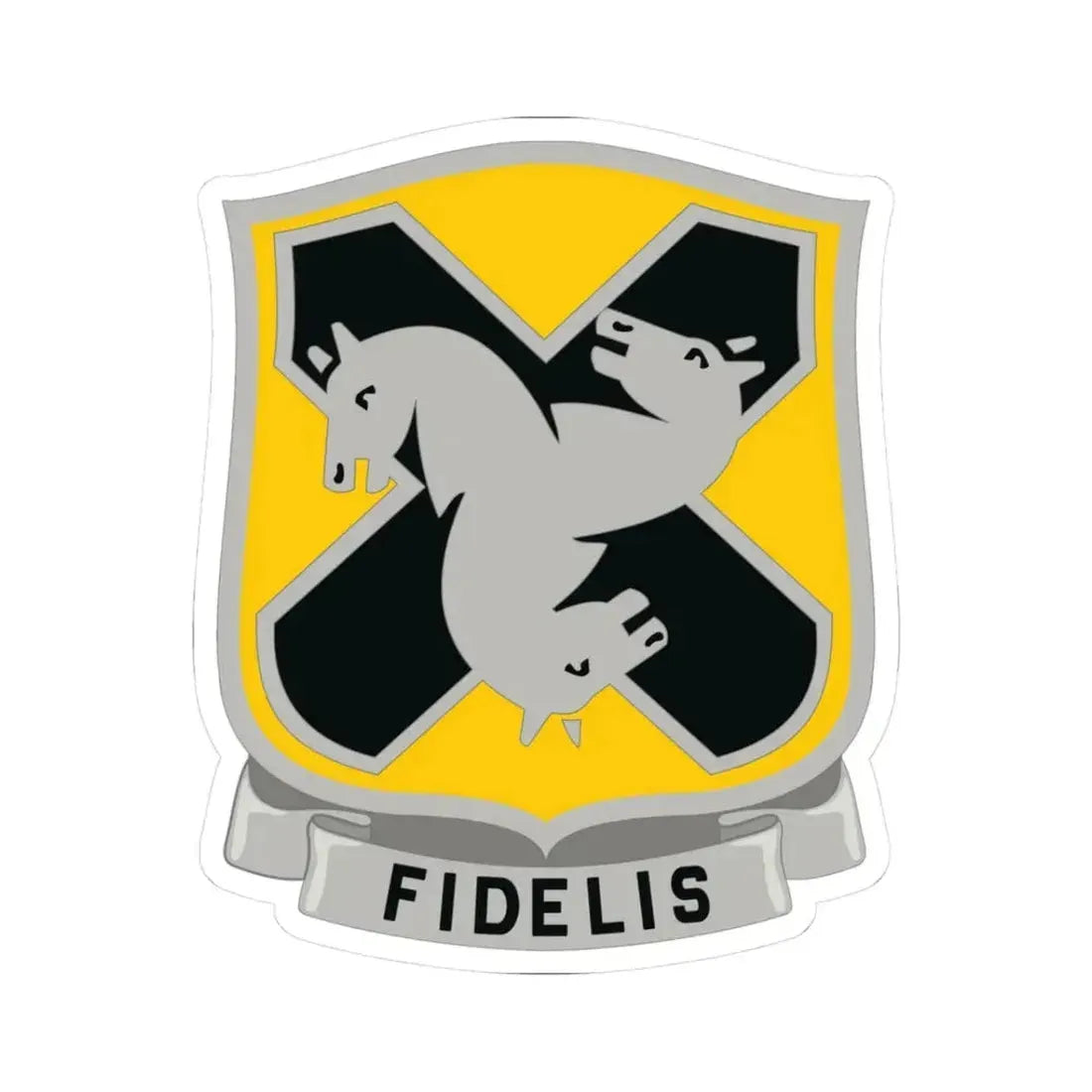 310 Cavalry Regiment (U.S. Army) STICKER Vinyl Kiss-Cut Decal 3 Inch White - The Sticker Space