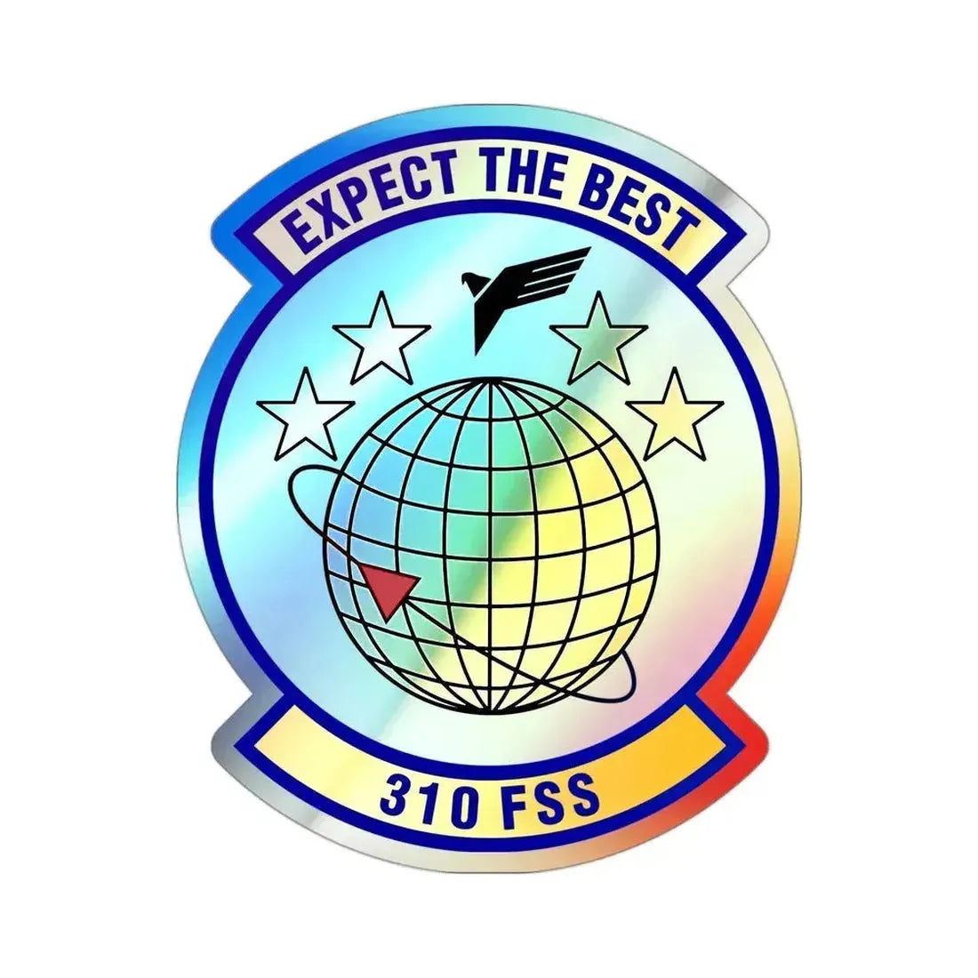 310 Force Support Squadron AFRC (U.S. Air Force) Holographic STICKER Die-Cut Vinyl Decal 3 Inch - The Sticker Space