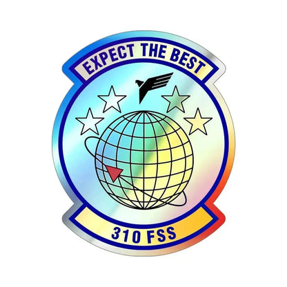 310 Force Support Squadron AFRC (U.S. Air Force) Holographic STICKER Die-Cut Vinyl Decal 5 Inch - The Sticker Space