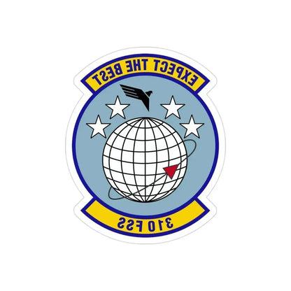 310 Force Support Squadron AFRC (U.S. Air Force) REVERSE PRINT Transparent Die-Cut STICKER - The Sticker Space