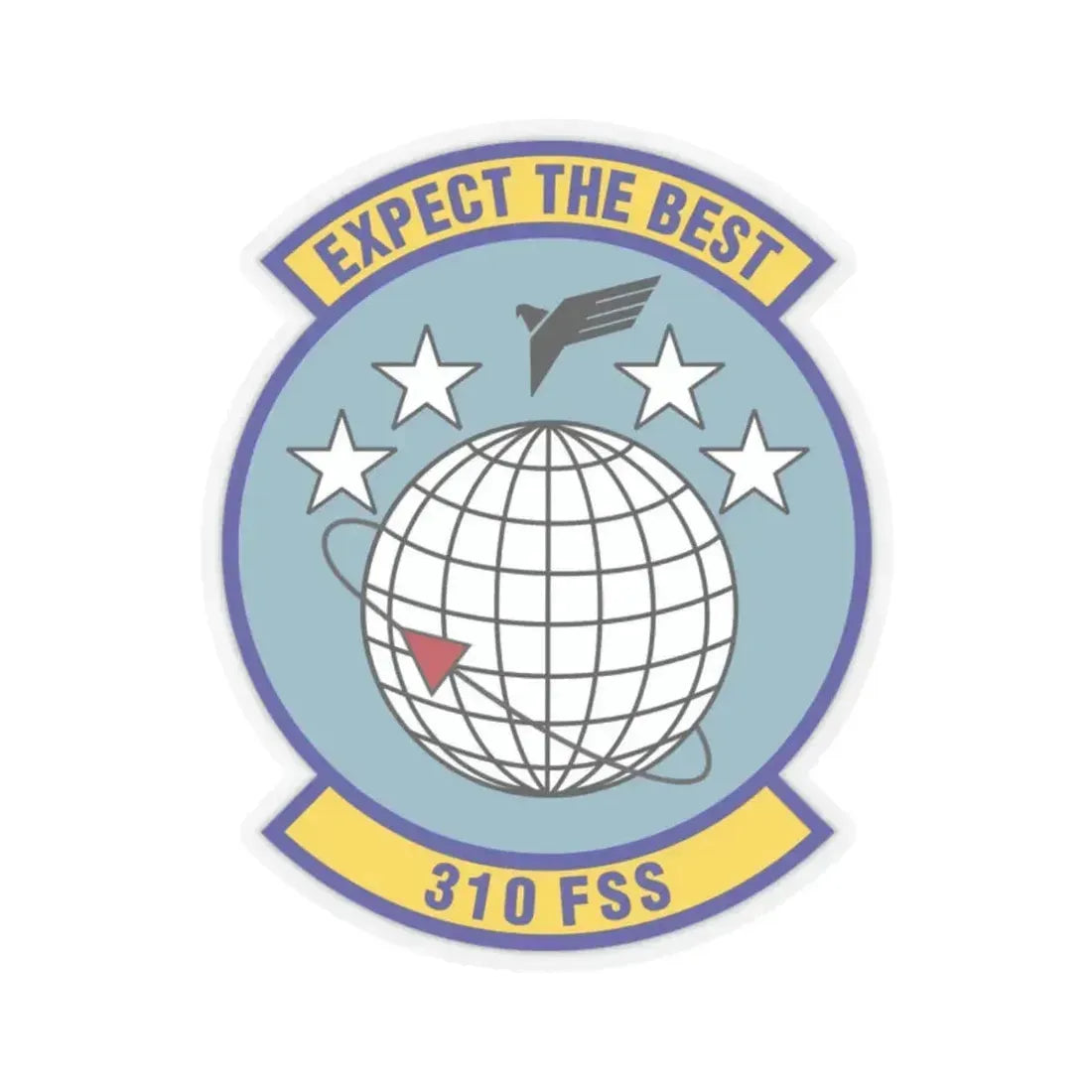 310 Force Support Squadron AFRC (U.S. Air Force) STICKER Vinyl Kiss-Cut Decal 2 Inch Transparent - The Sticker Space