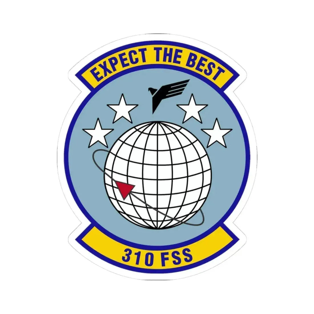 310 Force Support Squadron AFRC (U.S. Air Force) STICKER Vinyl Kiss-Cut Decal 3 Inch White - The Sticker Space