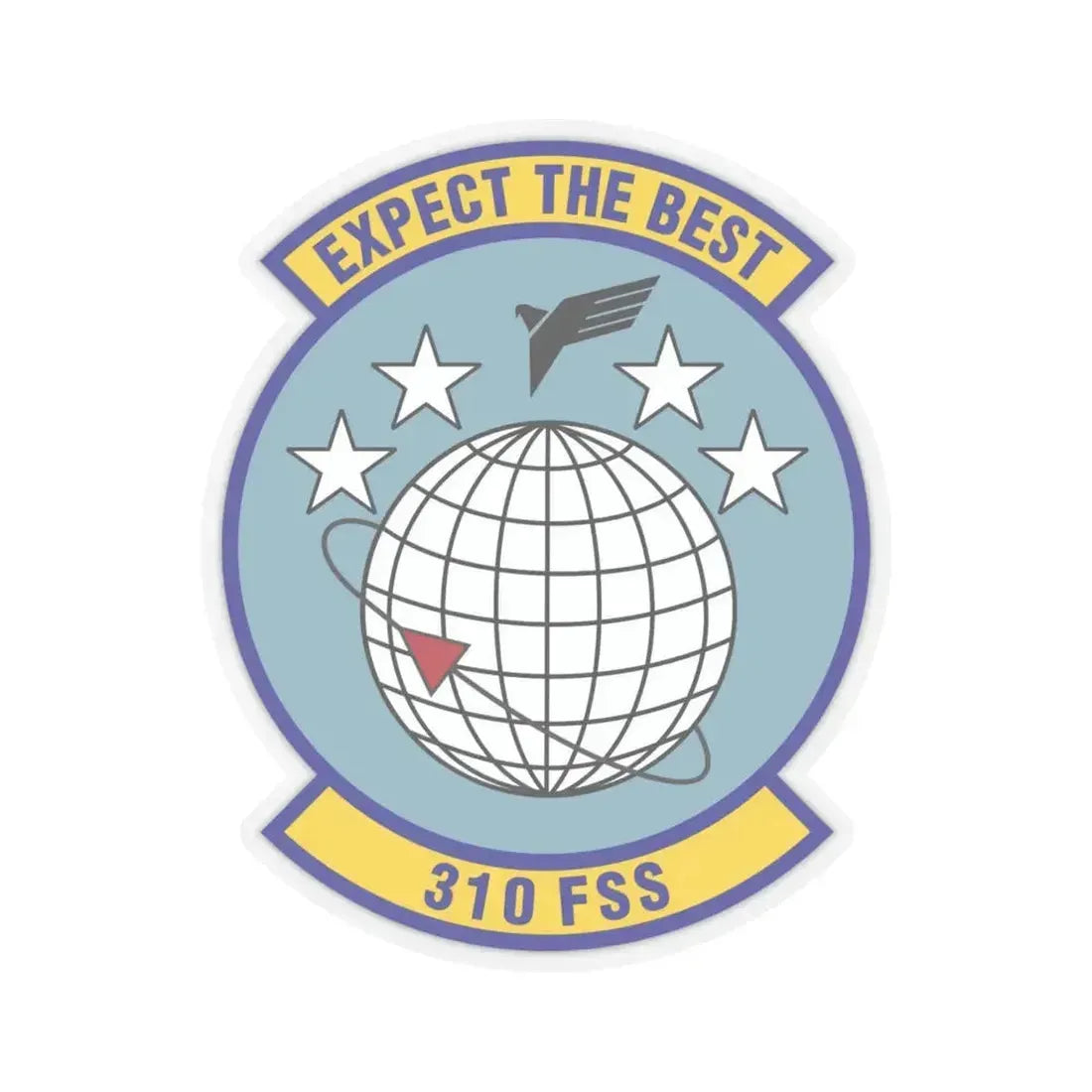 310 Force Support Squadron AFRC (U.S. Air Force) STICKER Vinyl Kiss-Cut Decal 6 Inch Transparent - The Sticker Space
