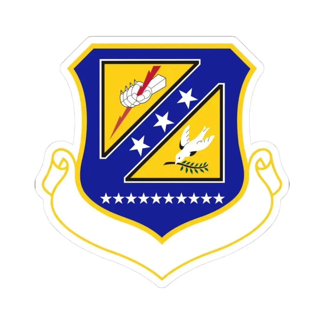 310 Space Wing AFRC (U.S. Air Force) STICKER Vinyl Kiss-Cut Decal 3 Inch White - The Sticker Space