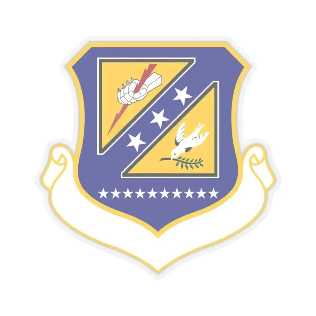 310 Space Wing AFRC (U.S. Air Force) STICKER Vinyl Kiss-Cut Decal 6 Inch Transparent - The Sticker Space