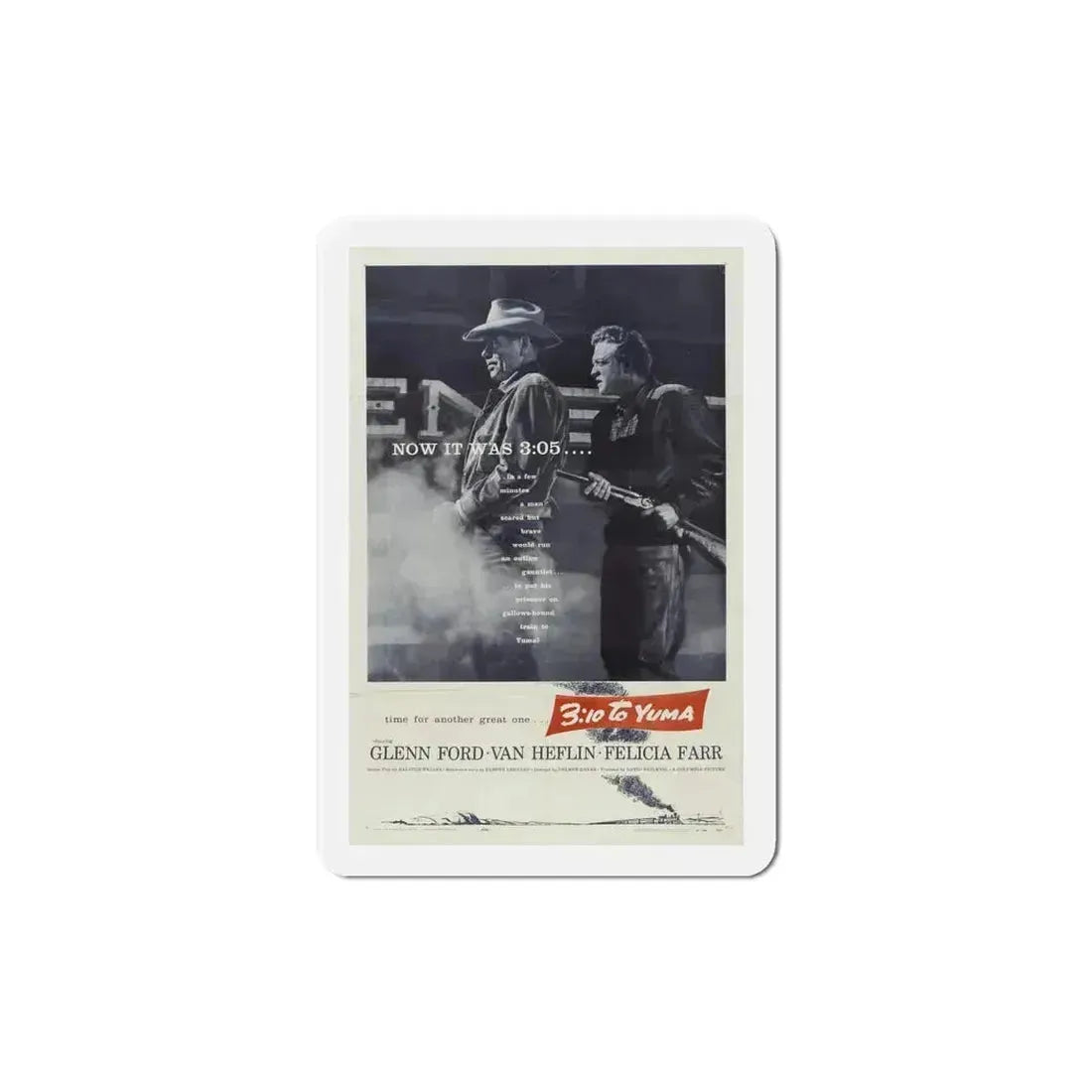 310 to Yuma 1957 Movie Poster Refrigerator Magnet 5 Inch - The Sticker Space