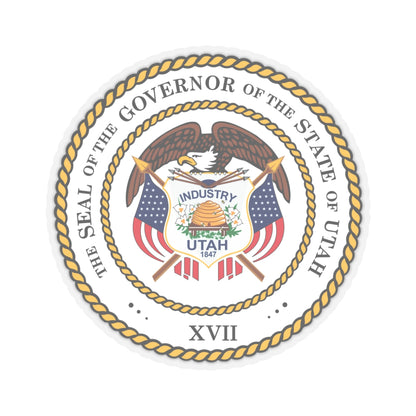 Seal of the Governor of Utah 2011 - STICKER Vinyl Kiss-Cut Decal