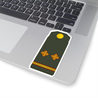 10 Mongolian Army 2LT (Mongolia) (Military Rank) STICKER Vinyl Kiss-Cut Decal